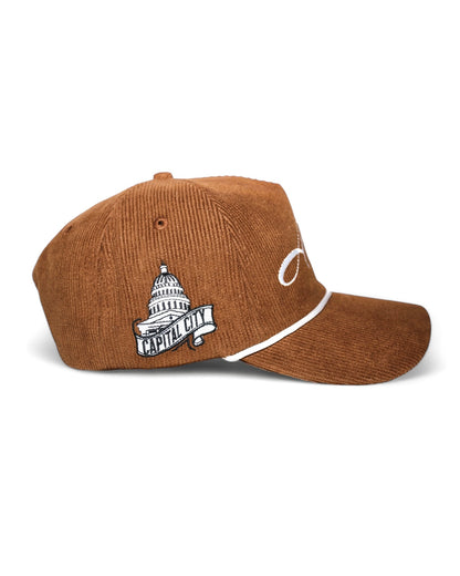 Corduroy Unstructured SnapBack - Brown