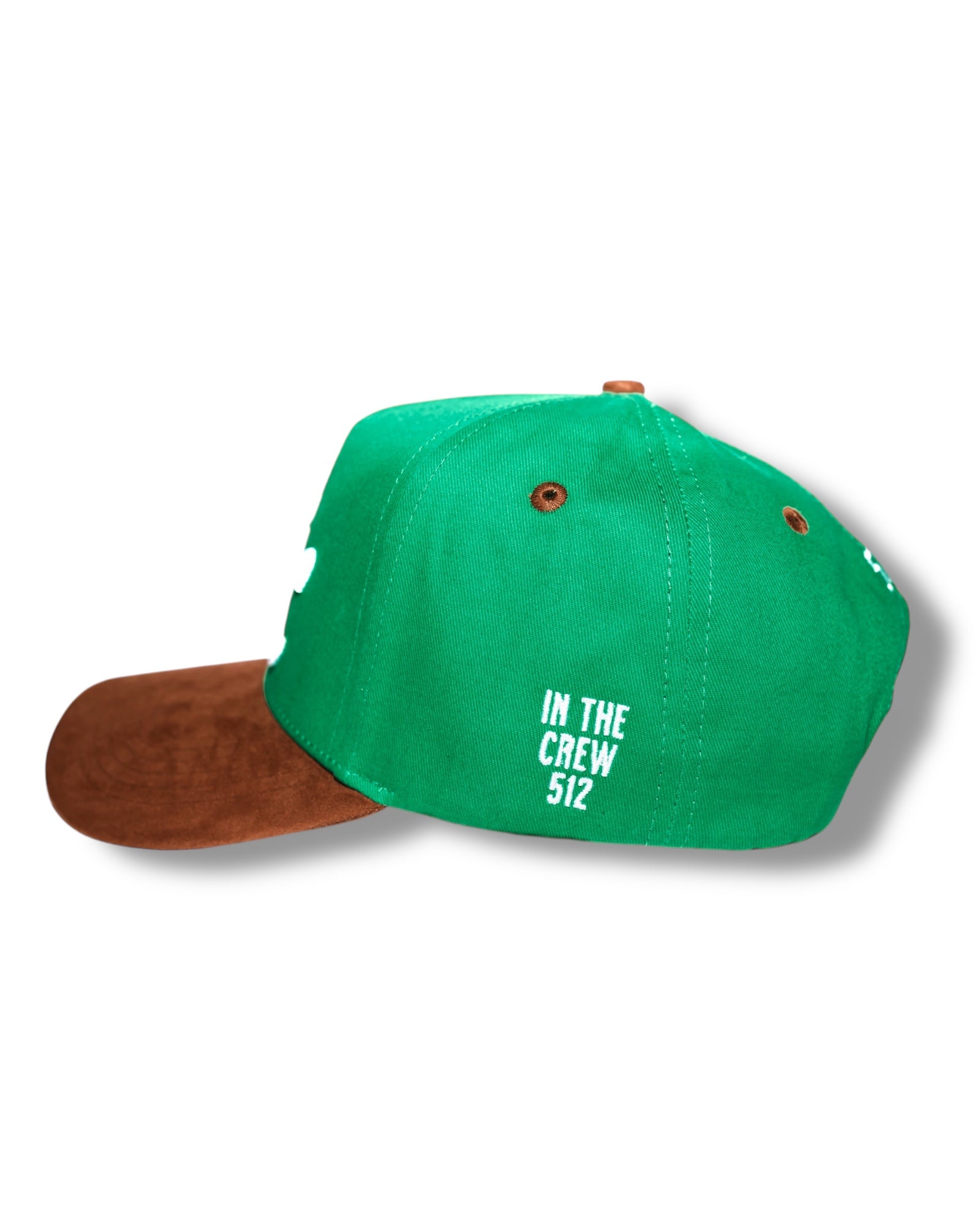 Suede Brim SnapBack - ATX Green/Brown