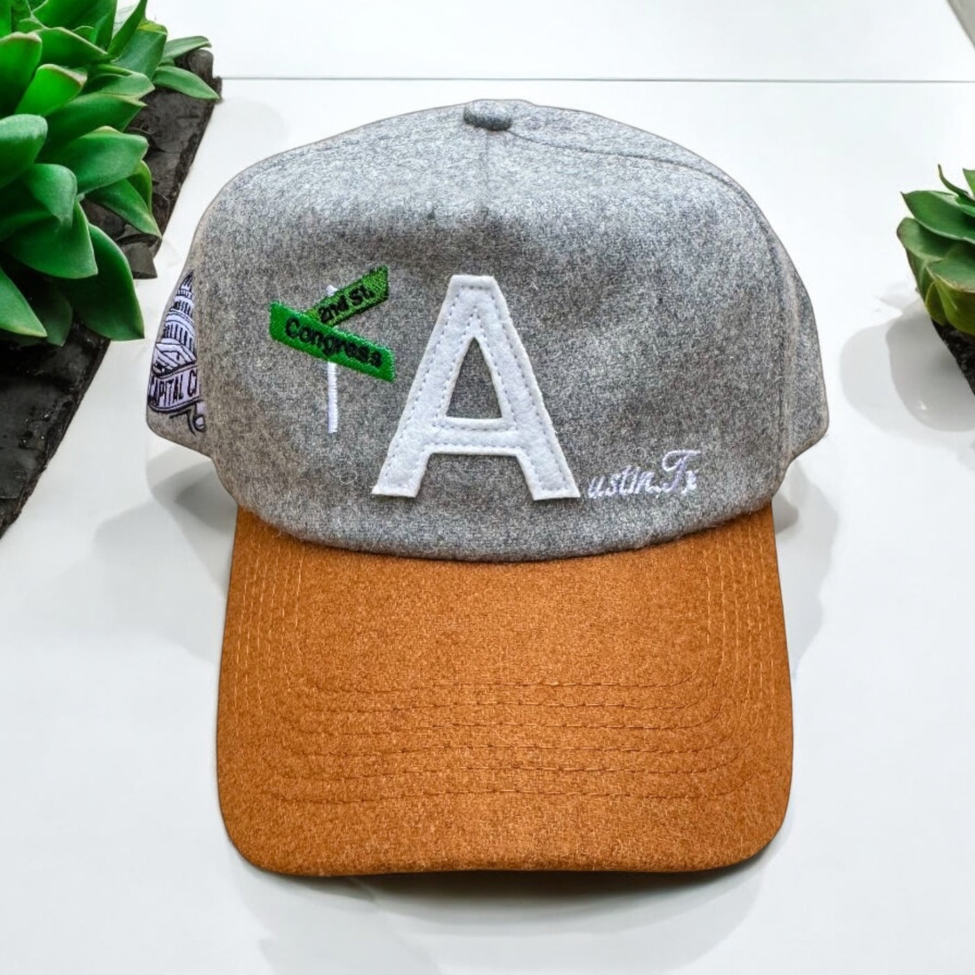 Wool "A" Patch Snapback