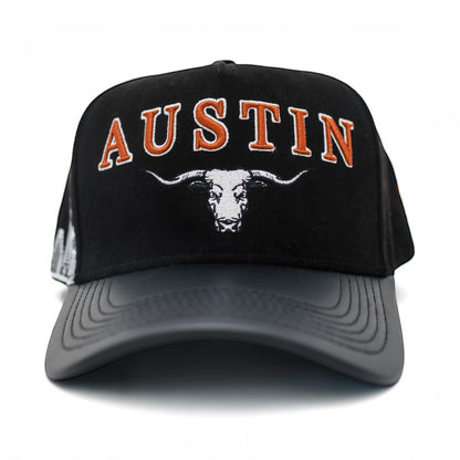 Austin Longhorn Snapback - Black