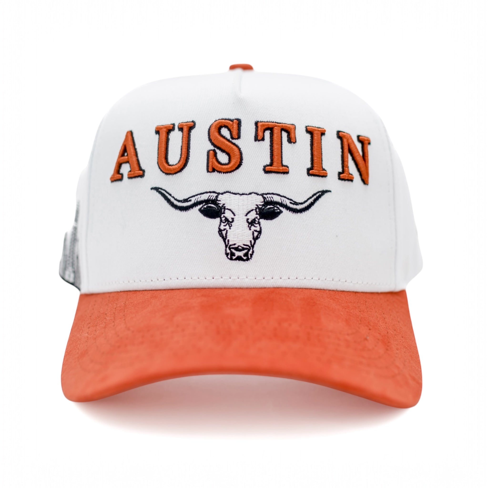 Austin Longhorn Snapback - White