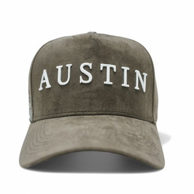 Skyline Suede Snapback - Ash Green