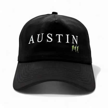 Austin Running Hat - Black/Green