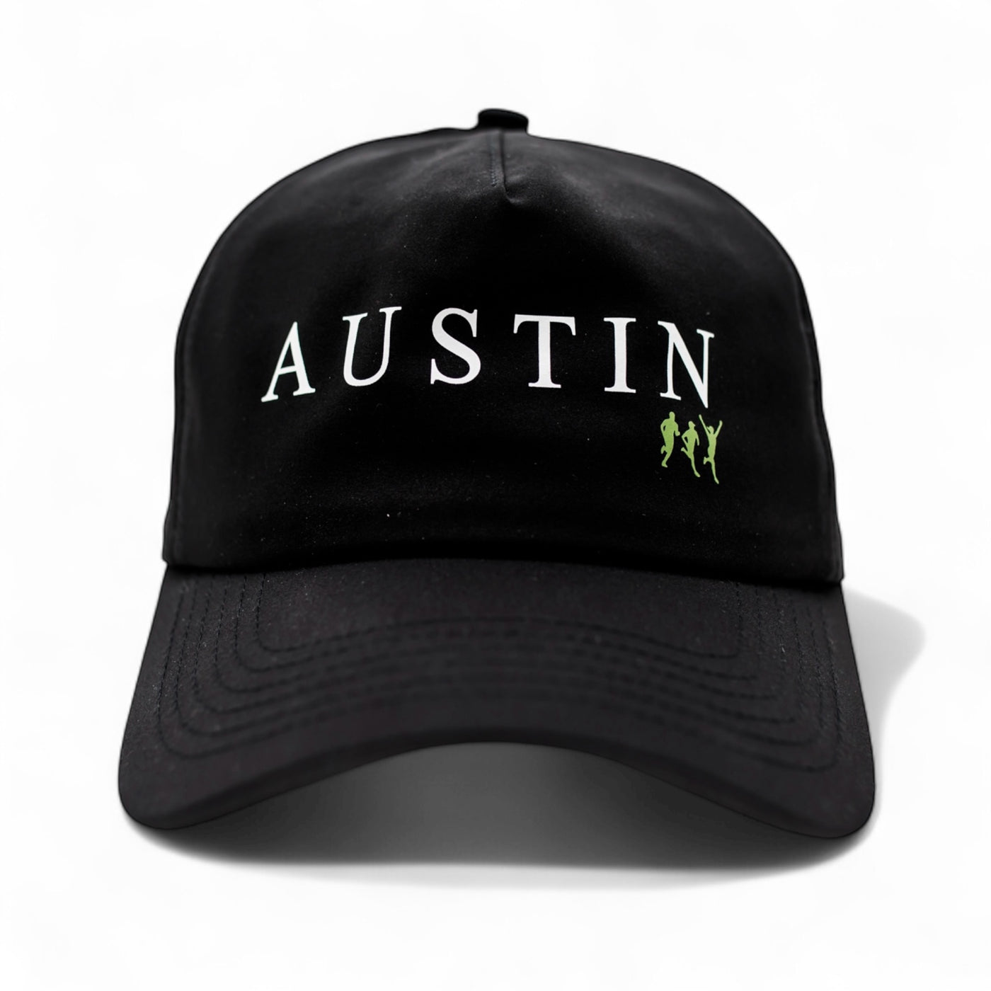 Austin Running Hat - Black/Green