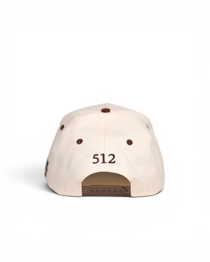 1988 TEXAS Snapback - Cream/Brown