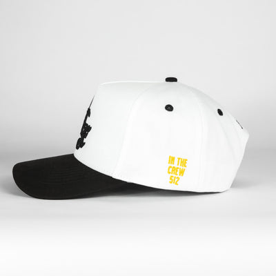 ATX Suede Brim Snapback - White/Black