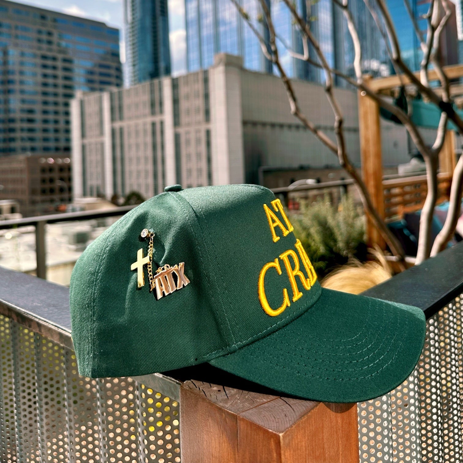 ATX Gold Chain Hat Pin