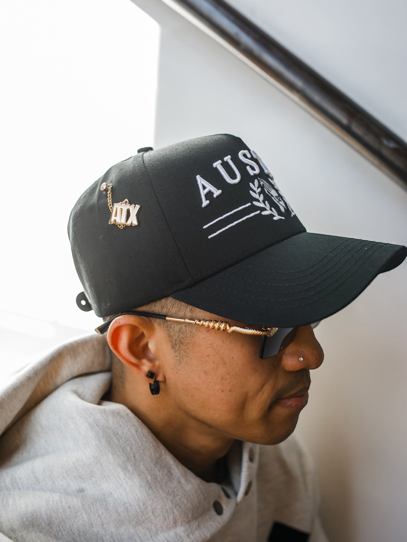 ATX Gold Chain Hat Pin