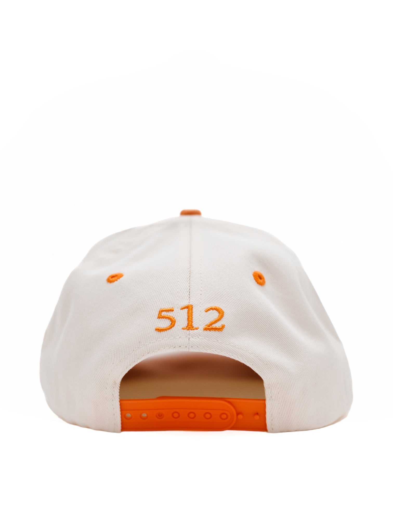 Suede Brim SnapBack- Orange/Cream