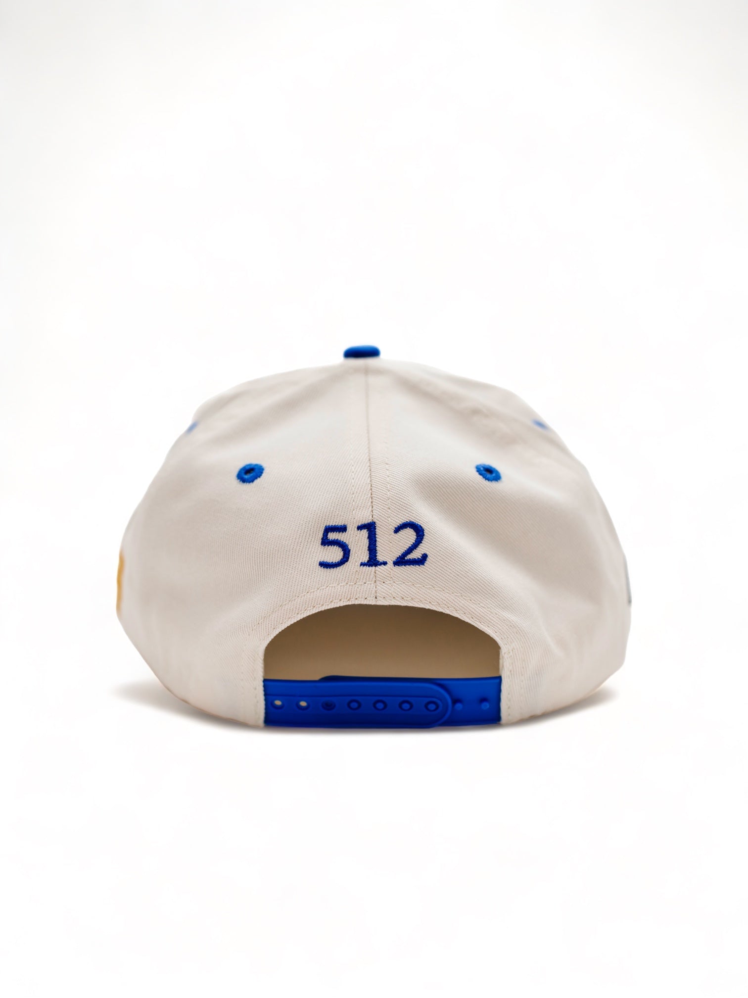 Suede Brim Snapback - Blue/Cream