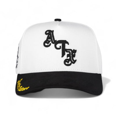 ATX Suede Brim Snapback - White/Black