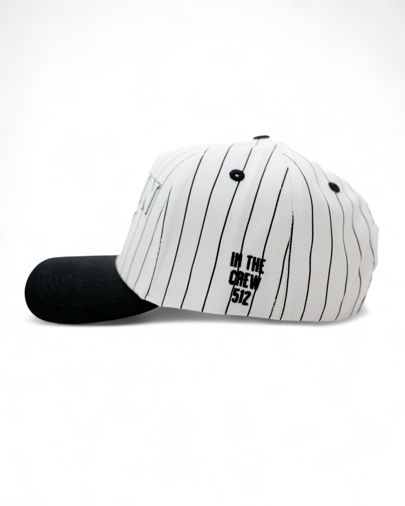 Black Pinstripe Longhorn Snapback