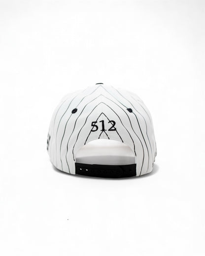 Black Pinstripe Longhorn Snapback