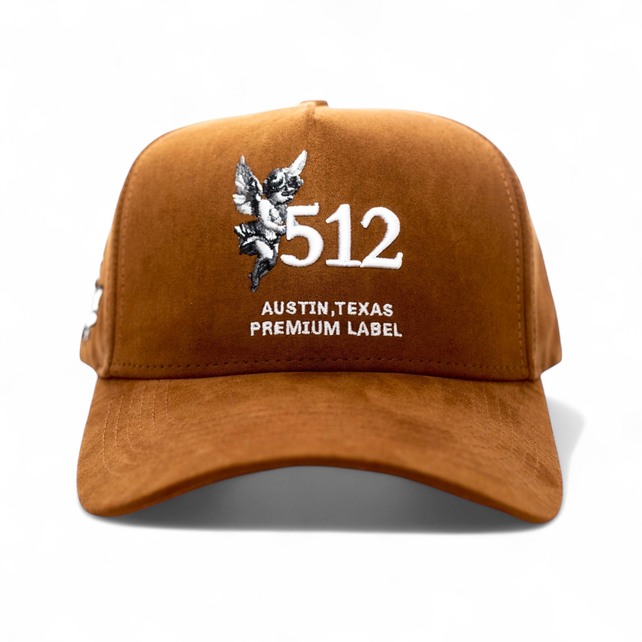 512 Angel Snapback - Brown Suede