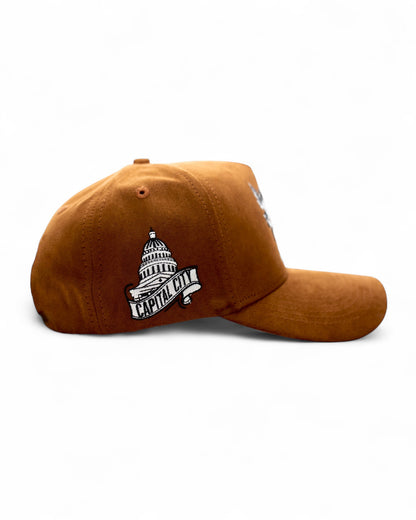 512 Angel Snapback - Brown Suede