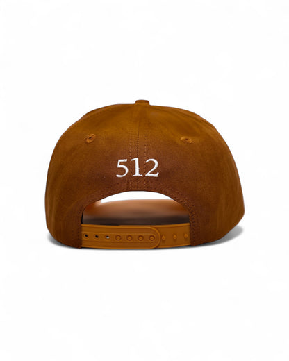 512 Angel Snapback - Brown Suede