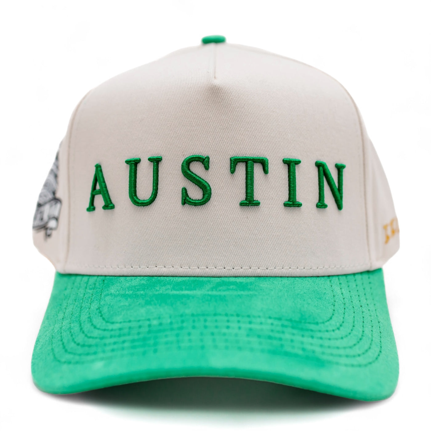 Suede Brim SnapBack - Green/Cream