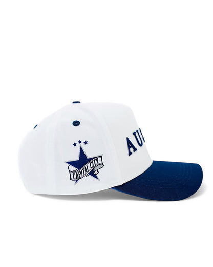 Austin "Dem Boyz" Snapback - White/Blue/Silver