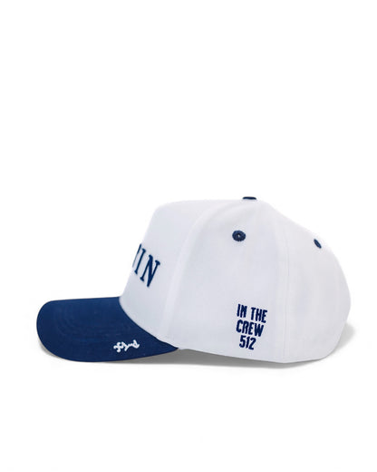 Austin "Dem Boyz" Snapback - White/Blue/Silver