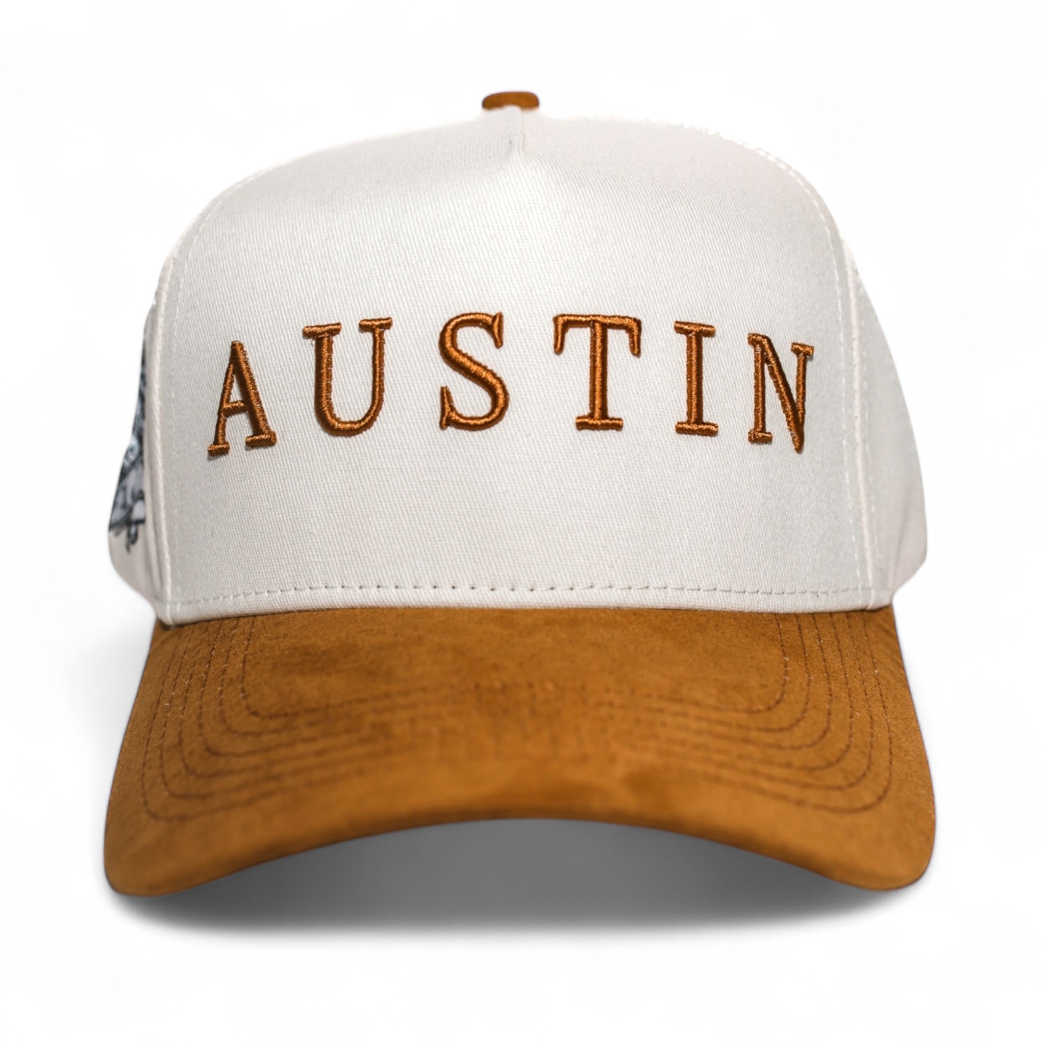 Suede Brim Snapback - Brown/Cream