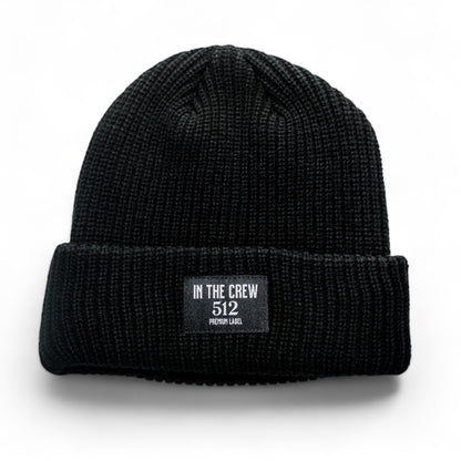 Crew Beanie - Onyx Black