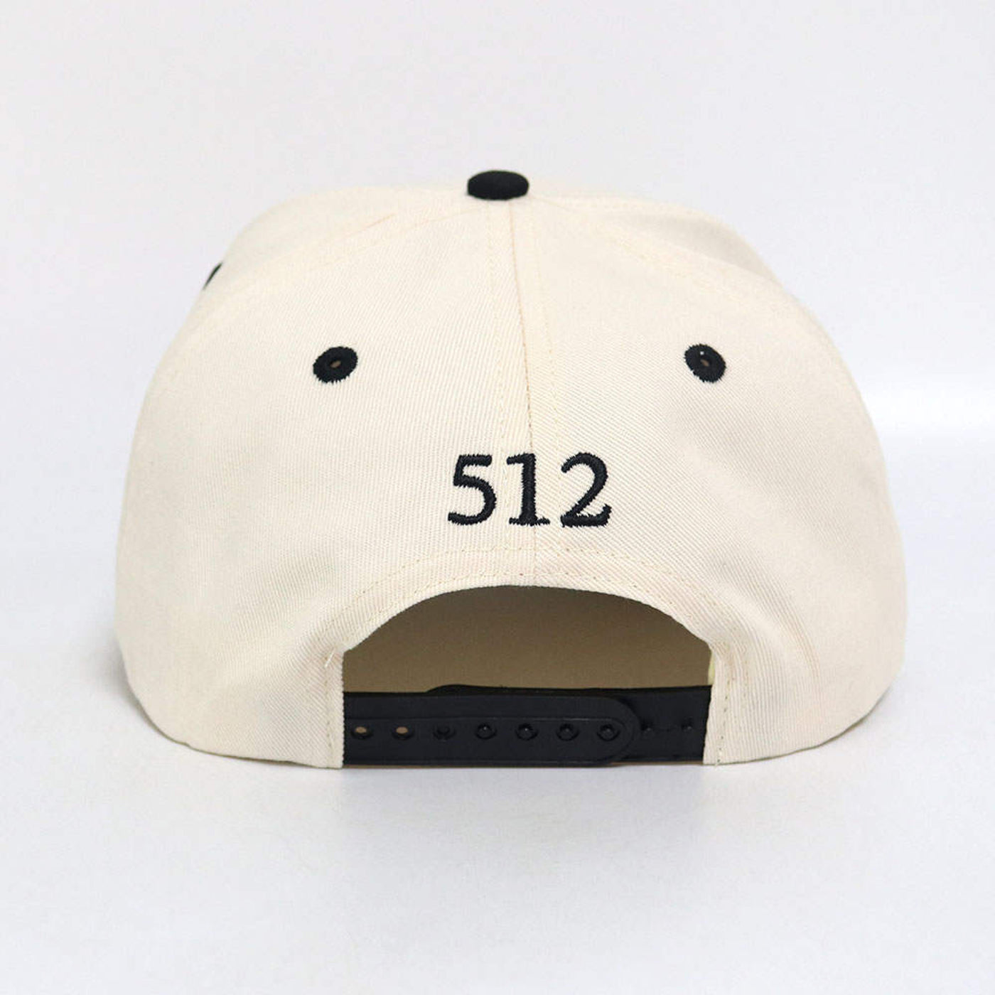 Suede Brim Snapback - Black/Cream
